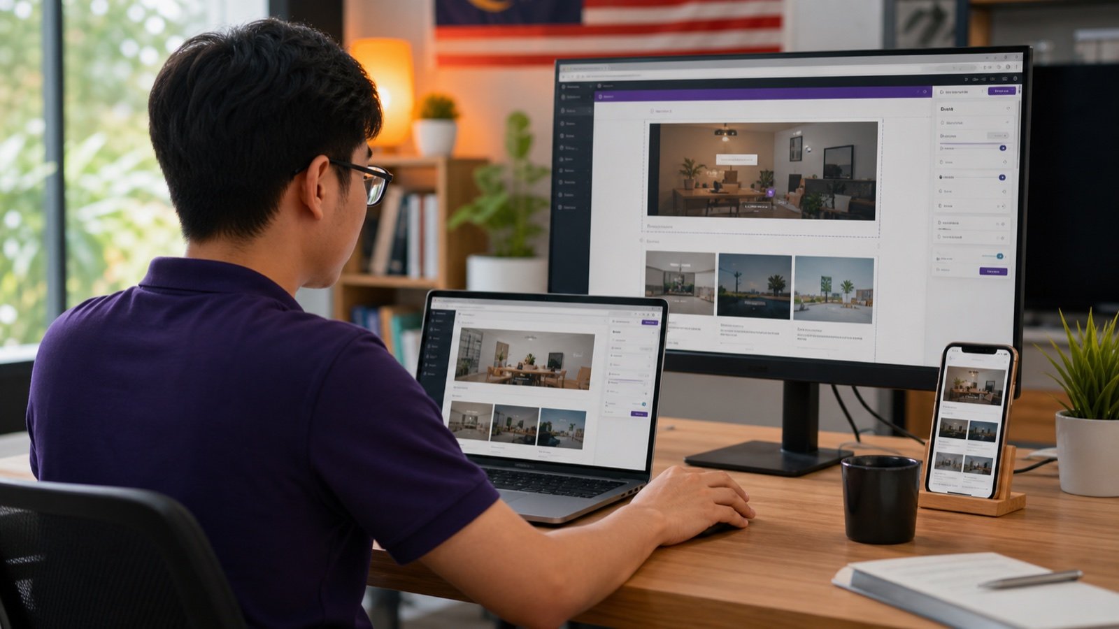 WordPress website building course workspace