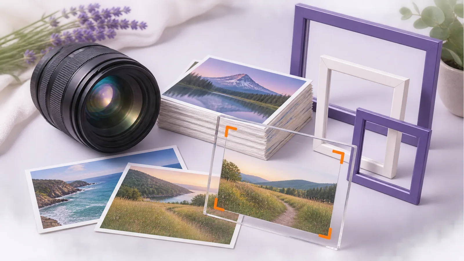 Photographs and image frames prepared in different sizes