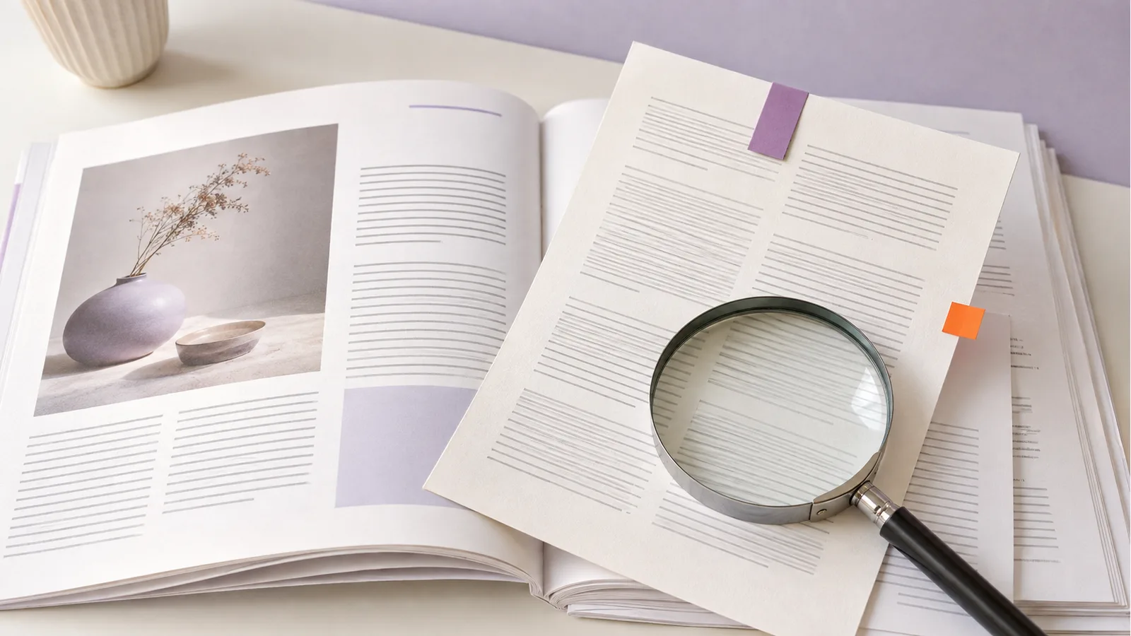 Useful editorial pages selected from repetitive drafts