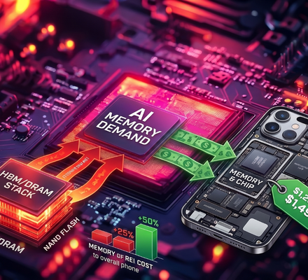 How AI Memory Demand Is Making iPhones More Expensive