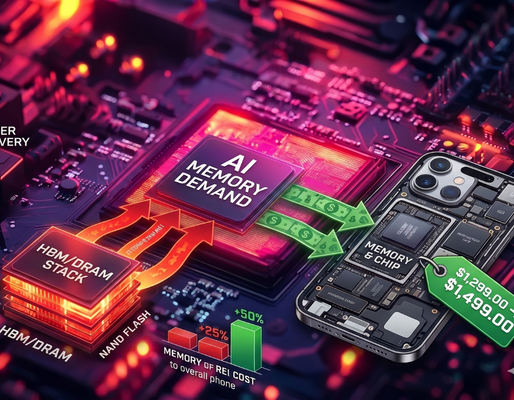 How AI Memory Demand Is Making iPhones More Expensive